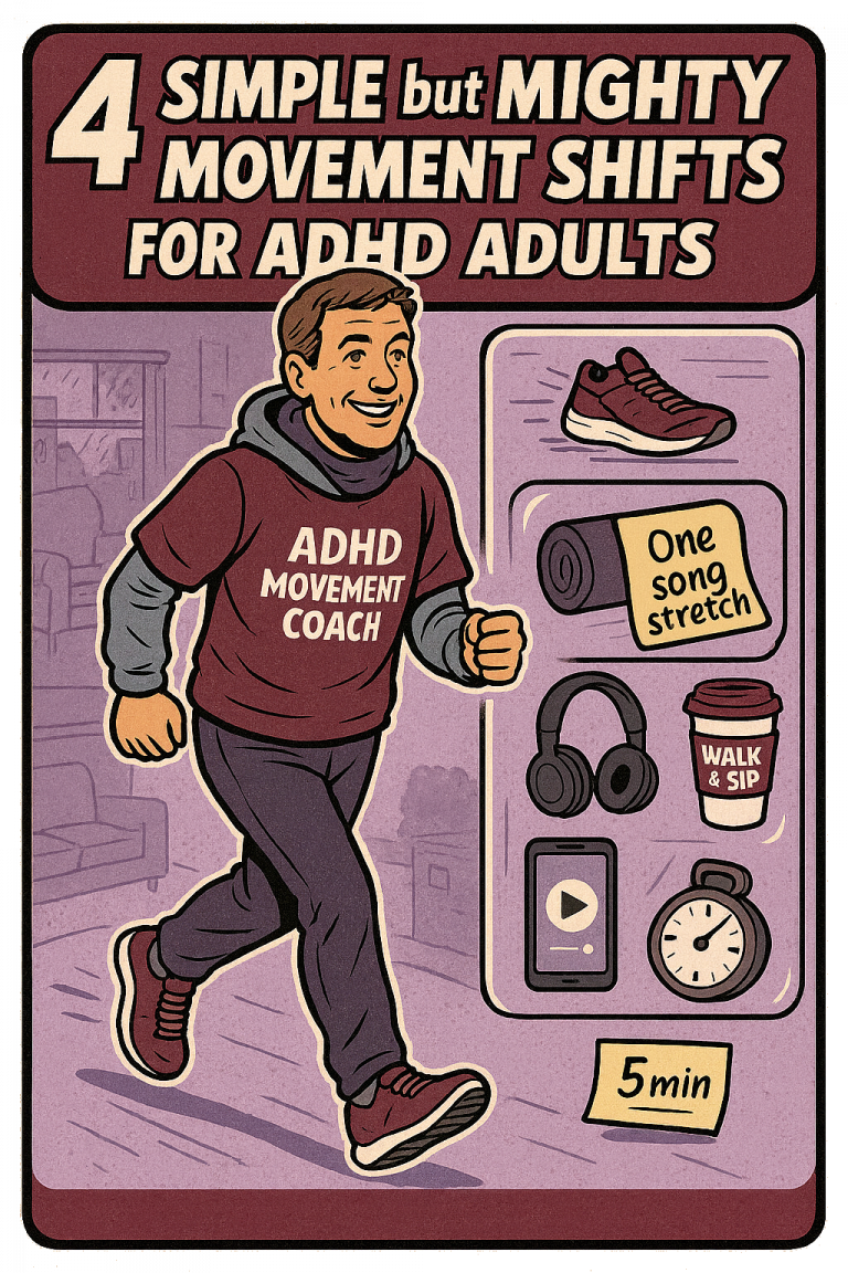 4 Simple but Mighty Movement Shifts for ADHD Adults