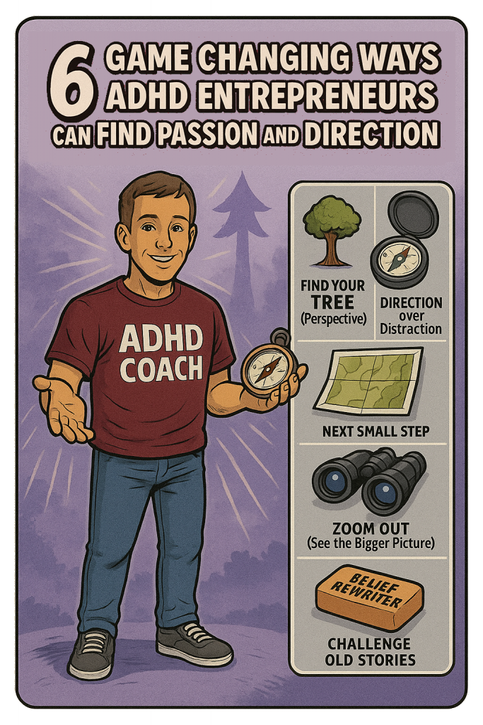 6 Game Changing ways ADHD Entrepreneurs Can Find Passion and Direction
